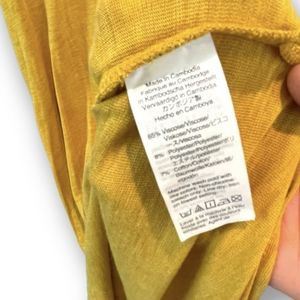 Madewell Shift Tank Dress | MIDI Mustard Yellow Casual Summer Dress Boho | Large